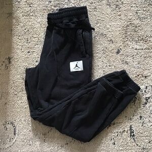Jordan Women’s Black Sweatpants/Joggers with Logo Patch